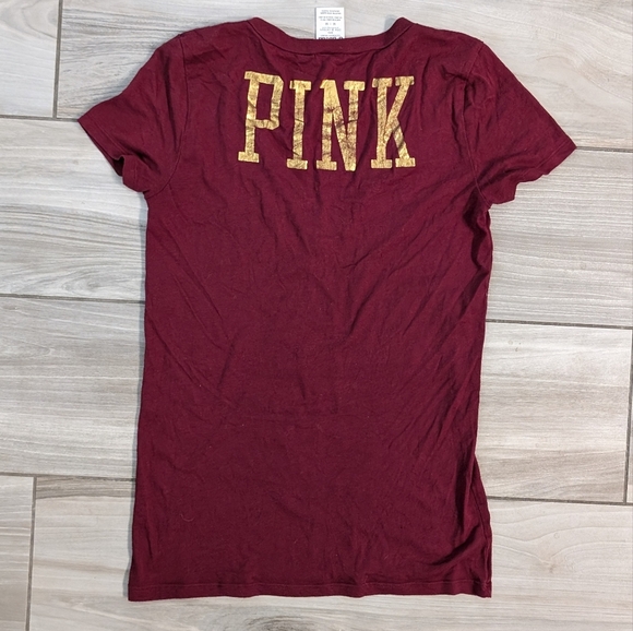 PINK Victoria's Secret Sun Devils V Neck Tee Shirt - Picture 4 of 4